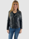 chaqueta negra polipiel